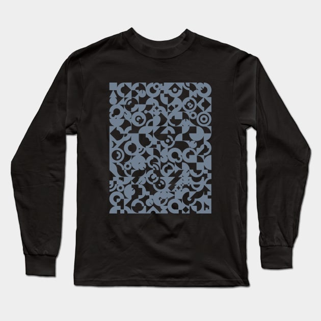 Electronic Musician Synthesizer Pattern Grey Long Sleeve T-Shirt by Atomic Malibu